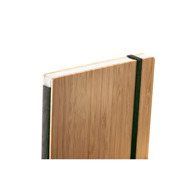 Caderno personalizado de bolso com capa de bambu e lombada em PET reciclado Caderno personalizado de bolso com capa de bambu e lombada em PET reciclado